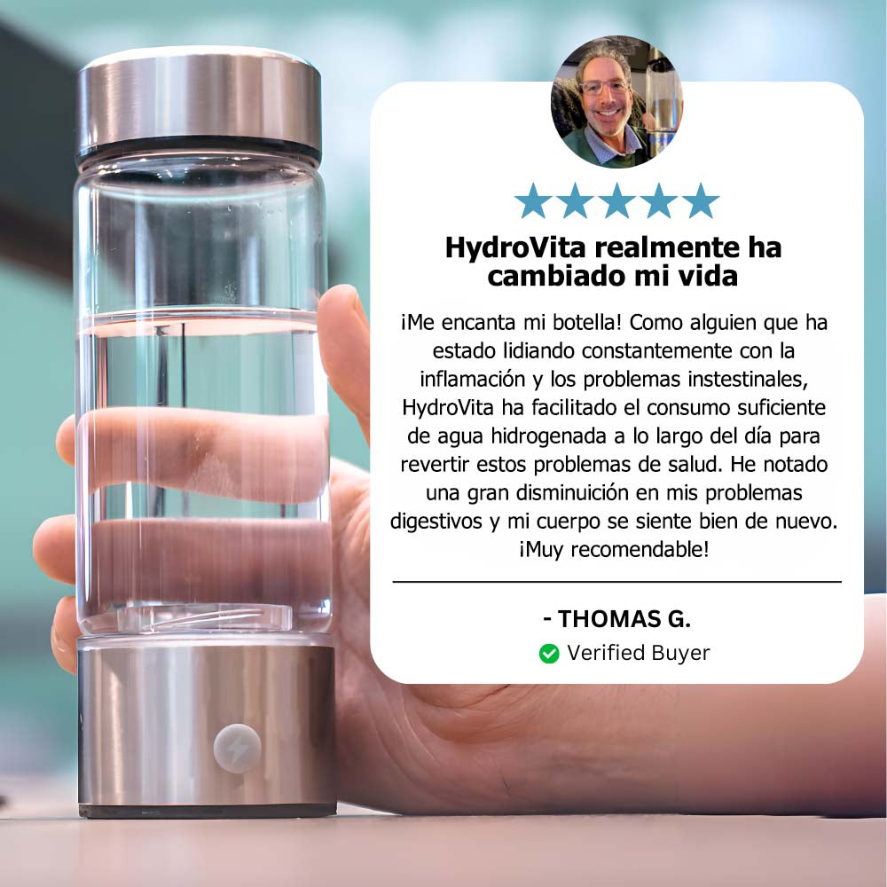 HydroVita - Botella de Agua de Hidrógeno
